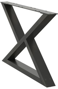 vidaXL Πόδια Τραπεζιού Σαλονιού 2 τεμ. Ανθρακί 70x(42-43,3) εκ. Ατσάλι