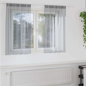 vidaXL Κουρτίνες 2 pcs Σκούρο γκρι 140 x 140 εκ. Πολυεστέρας