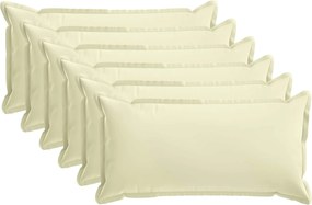VidaXL Κάλυμμα Μαξιλαριού 6 τμχ. HOUTEN Κρεμ 40 x 80 cm Πολυεστέρας