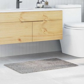 vidaXL Αντιολισθητικό μαξιλάρι μπάνιου Γκρι 60 x 90 cm PP
