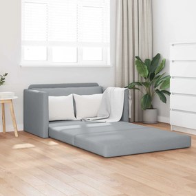 vidaXL Κρεβάτι καναπές 110cm Ανοιχτό γκρι ύφασμα