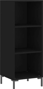 vidaXL Ντουλάπι Μαύρο 34,5x32,5x90 εκ. Επεξεργασμένο Ξύλο