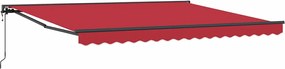 vidaXL Σκελετός Τέντας Κόκκινο 400 x 300 εκ