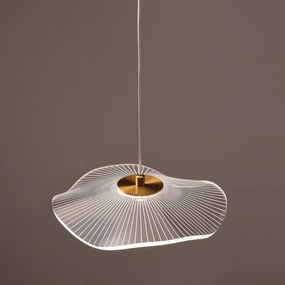 Φωτιστικό Οροφής Μονόφωτο LED Aca Ninfea ZM34LEDP22BR Brass