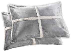 Μαξιλαροθήκες Astra (Σετ 2τμχ) Silver Guy Laroche 50Χ70 100% Cotton Flannel