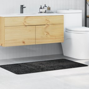 vidaXL Mατ μπάνιου vitaXL Ορθογώνιο Σκούρο Γκρι 70x120 εκ Πολυπροπυλένιο Αντιολισθητικό