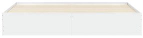 Πλαίσιο Κρεβατιού με Συρτάρια Χωρίς Στρώμα Λευκό 160x200 εκ. - Λευκό