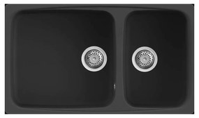 Νεροχύτης κουζίνας FOX 450 Nero 40 ELLECI 86,4x50,3cm - LGF45040