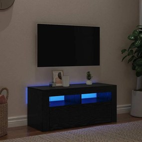 vidaXL Ντουλάπι TV Μαύρο 90 x 35 x 40 εκ. Επεξεργασμένο ξύλο