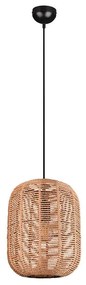 Φωτιστικό Οροφής Runa 303090132 Ø35x150cm Natural-Black Trio Lighting Μέταλλο