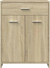 vidaXL Ντουλάπι Μπάνιου Sonoma Δρυς 60 x 33 x 80 εκ. από Επεξ. Ξύλο