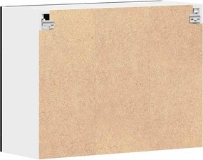 vidaXL Κρεμαστό ντουλάπι με ράφι Lyon Μαύρη Οξυά 80 x 31 x 60 εκ