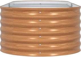 vidaXL Ανεβασμένο Κρεβάτι Καφέ 240 x 80 x 44 cm Ατσάλι