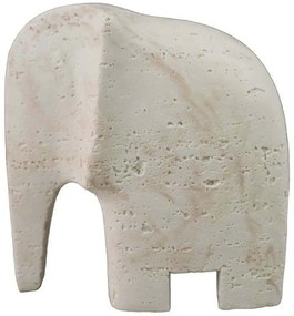 Διακοσμητικός Ελέφαντας Tengo 033280 16,5x9x18cm Beige Πολυρεσίνη