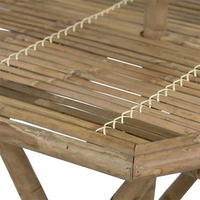 Τραπέζι Nando πτυσσόμενο bamboo φυσικό 114x100x75εκ