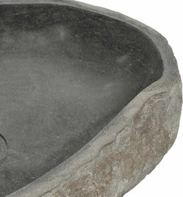 vidaXL Νιπτήρας River Stone Οβάλ (45-53)x(34-41) εκ.