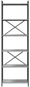 vidaXL Βιβλιοθήκη Γκρι sonoma 60 x 30 x 188 εκ Επεξεργασμένο ξύλο
