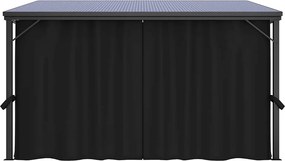 vidaXL Κιόσκι με Κουρτίνα Ανθρακί 405 x 294 x 244 εκ.