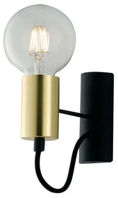 Φωτιστικό Τοίχου - Απλίκα I-Axon-AP Black-Gold Luce Ambiente Design Metal