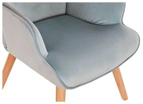 Κάθισμα DKD Home Decor Sky μπλε Φυσικό πολυεστέρας Ξύλο 67 x 75 x 96 cm