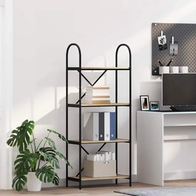 vidaXL Ράφι Βιβλίων Δρύς Sonoma 60 x 30 x 146 εκ Επεξεργασμένο ξύλο