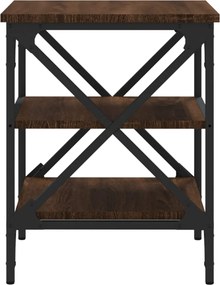 vidaXL Τραπεζάκια Σαλονιού 2 τεμ Καφέ Δρυς 40x42x50 εκ. Επεξ. Ξύλο