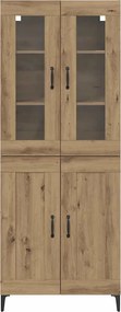 vidaXL Highboard Artisan Oak 69,5 x 34 x 180 εκ. Επεξεργασμένο Ξύλο