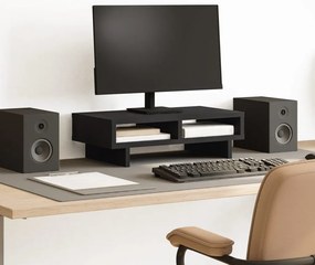 vidaXL Βάση Οθόνης Μαύρο 50 x 27 x 15 εκ. από Επεξεργασμένο Ξύλο