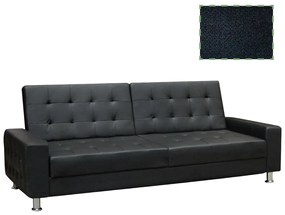 Καναπές Κρεβάτι MOBY Μαύρο Ύφασμα 217x80x81cm
