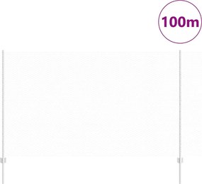 vidaXL Τεντώτο με στήριγμα Ασημί 1,4 x 100 m Ατσάλι