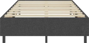 vidaXL Πλαίσιο Κρεβατιού Boxspring Γκρι 120 x 200 εκ. Υφασμάτινο