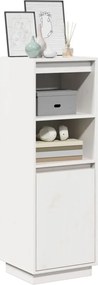 vidaXL Ντουλάπι Ψηλό Λευκό 37 x 34 x 110 εκ. από Μασίφ Ξύλο Πεύκου