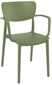 SIESTA LISA OLIVE GREEN ΠΟΛΥΘΡΟΝΑ ΠΟΛ/ΝΙΟΥ 54X53X82εκ.20.0414