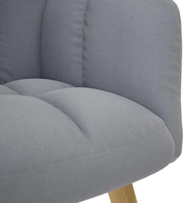 vidaXL Πολυθρόνα Relax Ανοιχτό Γκρι Υφασμάτινη