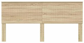 vidaXL Κεφαλάρι με κεφαλάρι Δρύς Sonoma 200 cm Επεξεργασμένο ξύλο