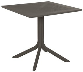 Τραπέζι κήπου LUNAR Τετράγωνο Πολυπροπυλένιο Dark Olive 80x80x75Yεκ. 80x80x75 εκ.