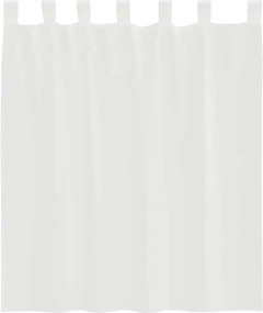 vidaXL Κουρτίνες Voile με τσέπες ράβδου 2 τεμάχια Λευκό