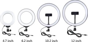 Ring LED lamp Puluz with adjustable base PU391