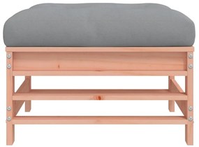 vidaXL Υποπόδιο Κήπου με Μαξιλάρι από Μασίφ Ξύλο Ψευδοτσούγκας