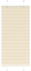 vidaXL Πλισέ περσίδα Κρέμα 65x150 cm Πλάτος υφάσματος 64,4 cm