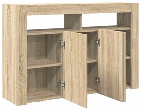 vidaXL Πλαϊνό γραφείο Sonoma Δρυς 116 x 30 x 75 εκ. Επεξεργασμένο ξύλο