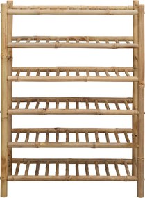 vidaXL Ράφι Παπουτσιών με ράφι Φυσικό 68 x 28 x 96 εκ Μπαμπού