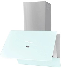 vidaXL Απορροφητήρας Λευκός 600 χιλ. από Ψημένο Γυαλί