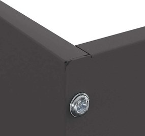 vidaXL Περίγραμμα γκαζόν Μαύρο 60 x 60 x 13 εκ Ατσάλι