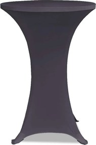 vidaXL Καλύμματα Τραπεζιού Ελαστικά 4 τεμ. Ανθρακί 80 εκ.