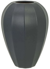 Βάζο Μπόμπα 15-00-22505-25 Φ16x27cm Dark Grey Marhome Κεραμικό