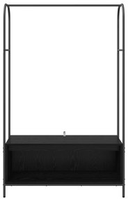 vidaXL Ράφι Ρούχων με Ράφια Μαύρης Δρυ 100x44x160 εκ.