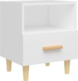 vidaXL Κομοδίνα 2 τεμ. Λευκά 40 x 35 x 47 εκ.