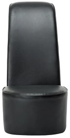 vidaXL Κάθισμα Γόβα Μαύρο από Συνθετικό Δέρμα