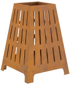 vidaXL Τζάκι Τετράγωνο 50x50x70 εκ. Από Χάλυβα